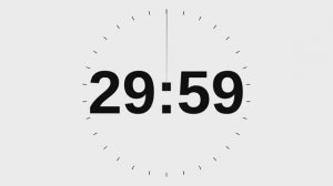 Обратный отчет 30 минут. 30 Minute Countdown Timer