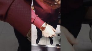 Золотые часы полет 30 камней Кремлевские 583 пробы.