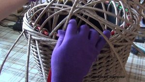 Плетем из ротанга.  Кашпо для начинающих МК (анонс).