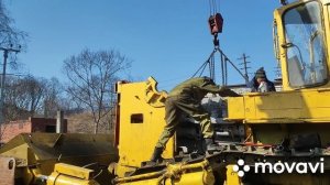 Установка двигателя ямз-850.10 на бульдозер т -500