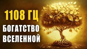 1108 Гц🍀 Богатство Вселенной  🍀Мышление Миллионера | Музыка Для Привлечения Денег, Изобилия, Удачи