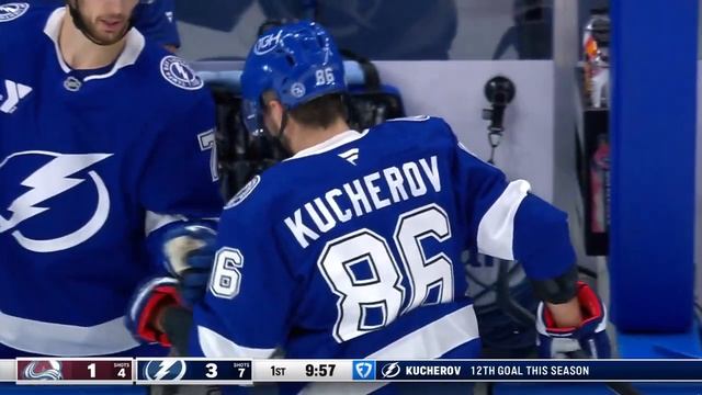 Lightning's Nikita Kucherov Wires Home One-Time Blast To Chase Justus Annunen In First Period