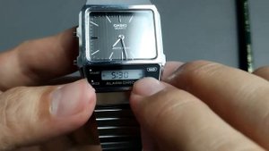 How To Set Casio AQ-800E (Analog, Digital Time, Date, Alarms, Dual Time, Stopwatch AQ-800 AQ800E)