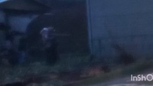 мини-турнир между ребятами играли они на автоматах которые стреляют орбизами(они называются орбиган)