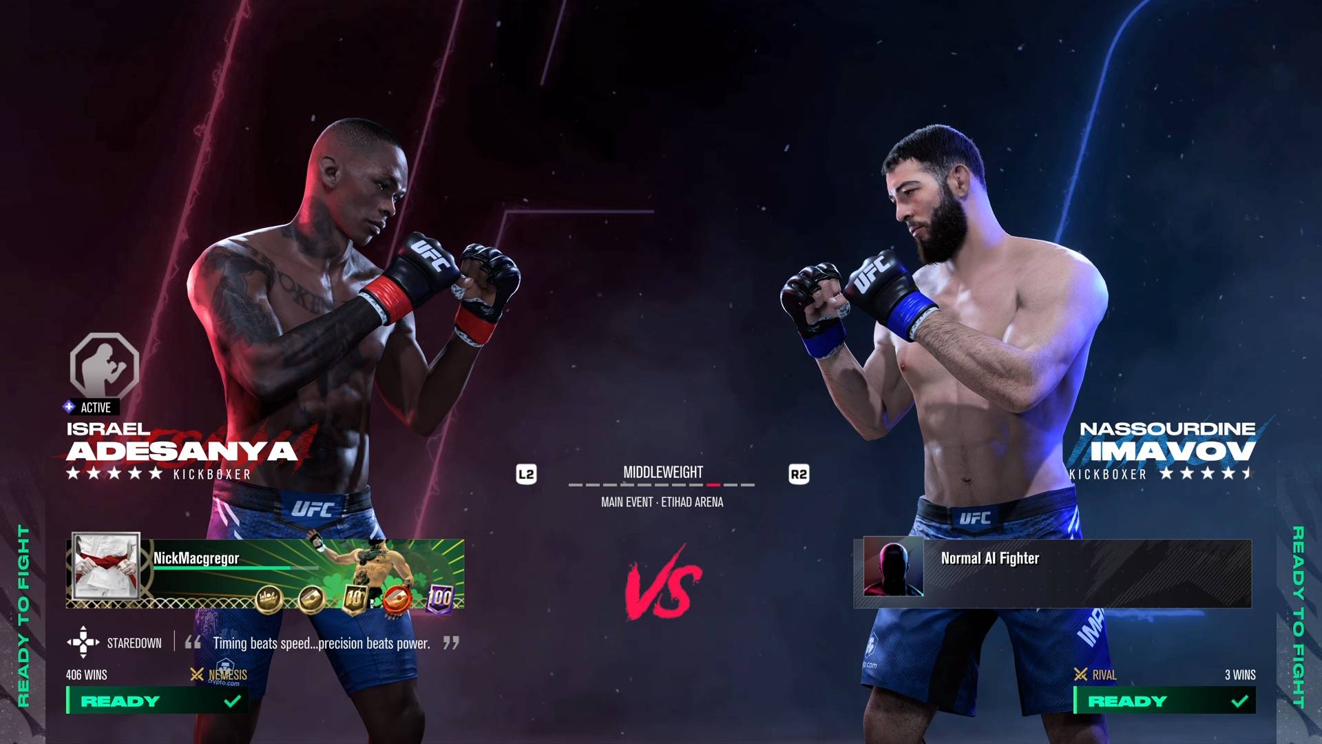 Israel Adesanya VS Nassourdine Imavov EA SPORTS UFC