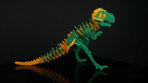 8. Собираем и раскрашиваем модель "Динозавр Рекс" от Pebaro 856-3