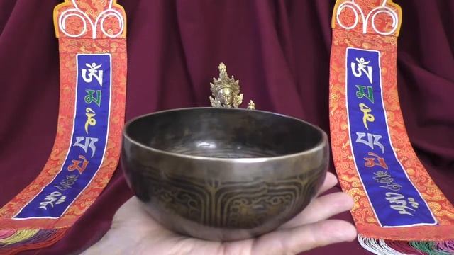 Поющая чаша Премиум Блэк 15,4 см Ре 299 Гц