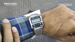 CASIO Vintage A100WE-1A x Pac-Man Digital Watch in True Classic Vintage Style