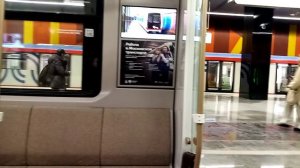 Новейший поезд Московского метро Москва-2024 прибывает на Новую станцию Корниловская Троицкой линии