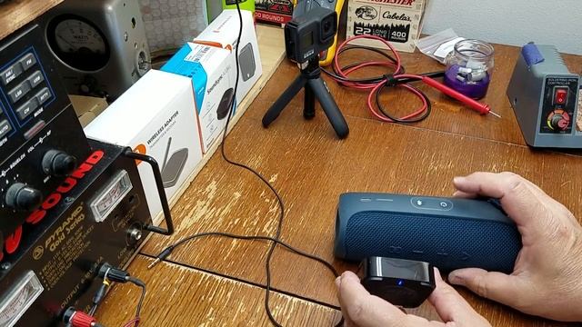 How to pair ToaTronics TTBA09 to a JBL Flip5 Bluetooth Speaker.