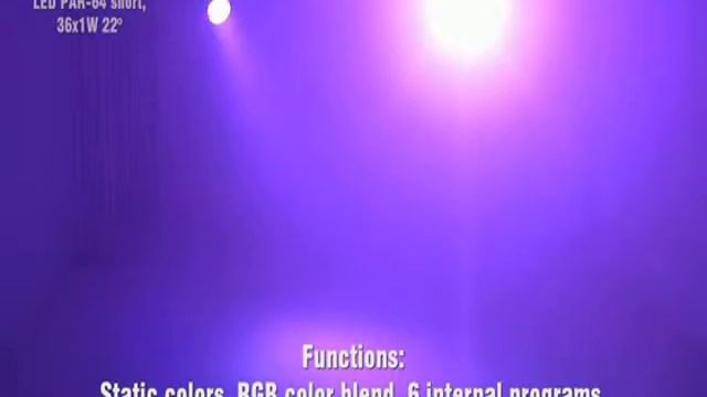 EUROLITE LED PAR 64 RGB 36x1W Short black смотреть онлайн