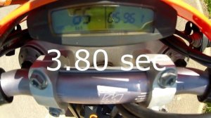 KTM EXC R 530 MOTARD | 0-100 KM/H TEST ( 0-60 mph )