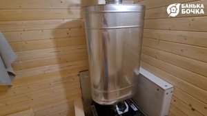 Бак для воды 80 литров в бане бочке, доп. опция