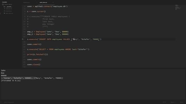 Python SQLite Tutorial： Complete Overview - Creating a Database, Table, and Running Queries