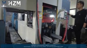 Безопочная формовочная машина Горизонтальный пробор Зеленое формование песка Полная литейная линия