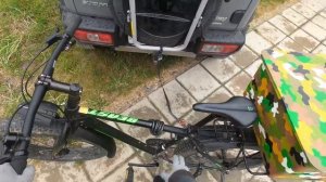 Испытание велосипедного крепления на Jimny.