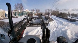 Hidromek 102b продолжаем вывозить снег