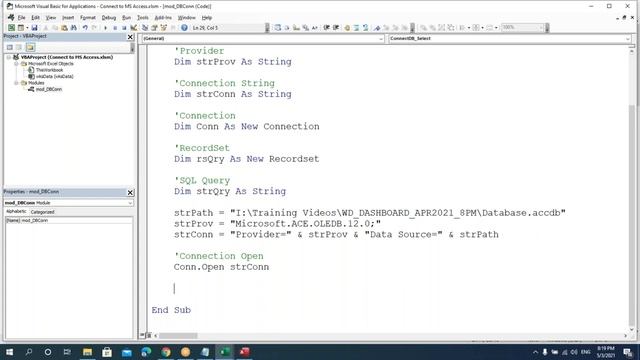 CONNECT EXCEL AND MS ACCESS USING EXCEL VBA MACROS смотреть онлайн