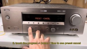 How To Factory Reset Yamaha RX-V457 Audio Video Receiver