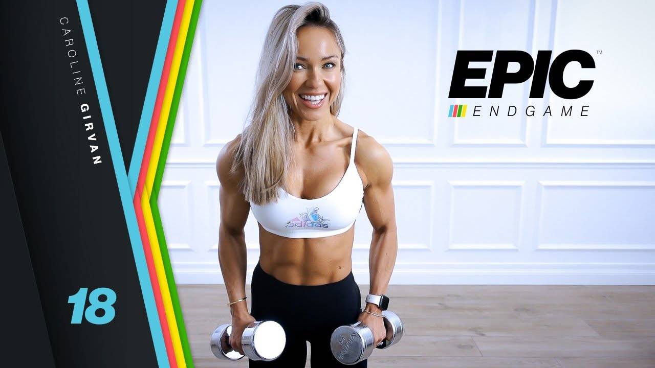 Caroline Girvan - PUMPED UP Arms & Core Workout - Dumbbells | EPIC Endgame Day 18