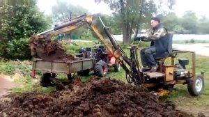 Самодельный миниэкскаватор