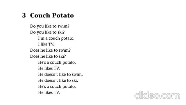 GrammarChants 4.3 Couch potato смотреть онлайн