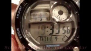 Setting Casio AE-2100W manual 3198 for use