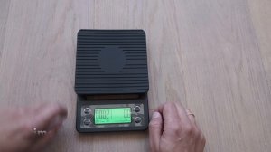 Timer scale for coffee