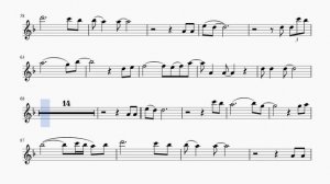 Очарована, околдована - А.Лобановский. Ноты для альт саксофона