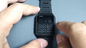 Casio CA-53 Quick Settings: How To Set Time and Date on CA53W CA53WF Calculator Watch (CA53 CA53W)