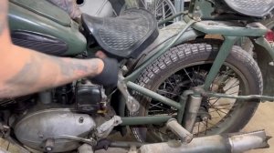 Реставрация старинного мотоцикла Иж 49 1955 года. Процесс разборки. Restoration.