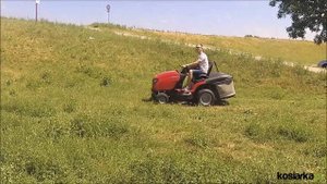 Traktor Simplicity SRD360 z pełną amortyzacją ! Recenzja, koszenie, mielenie