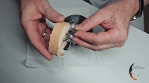 Готовая титановая балка на имплантах. Зуботехническая лаборатория CAD/CAM фрезерным центром