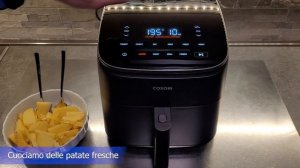 Cosori Turbo Blaze Friggitrice ad aria Air Fryer calda Friggitrice senza olio recensione test patat