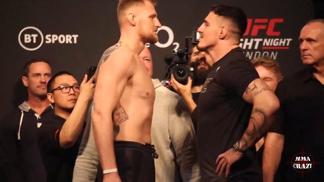 UFC London: Alexander Volkov vs. Tom Aspinall weigh in face off