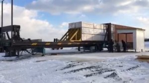 Загрузка контейнеров пиломатериалами "СПК-1"