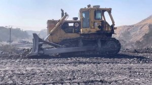 Beml BD155, Amazing bulldozer pushing coal,coal mines,February 3