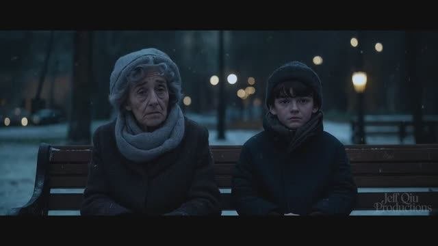 Скамейка в Снегу