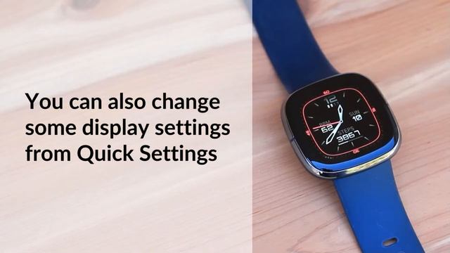 Change brightness and screen timeout of your Fitbit Versa 3 or Sense smartwatch