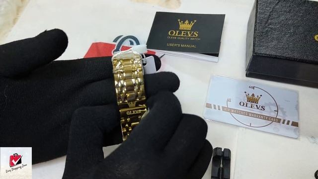 OLEVS 9901 Golden Chain Watch || Easy Shopping Zone || Bangla Watch Tutorial ||