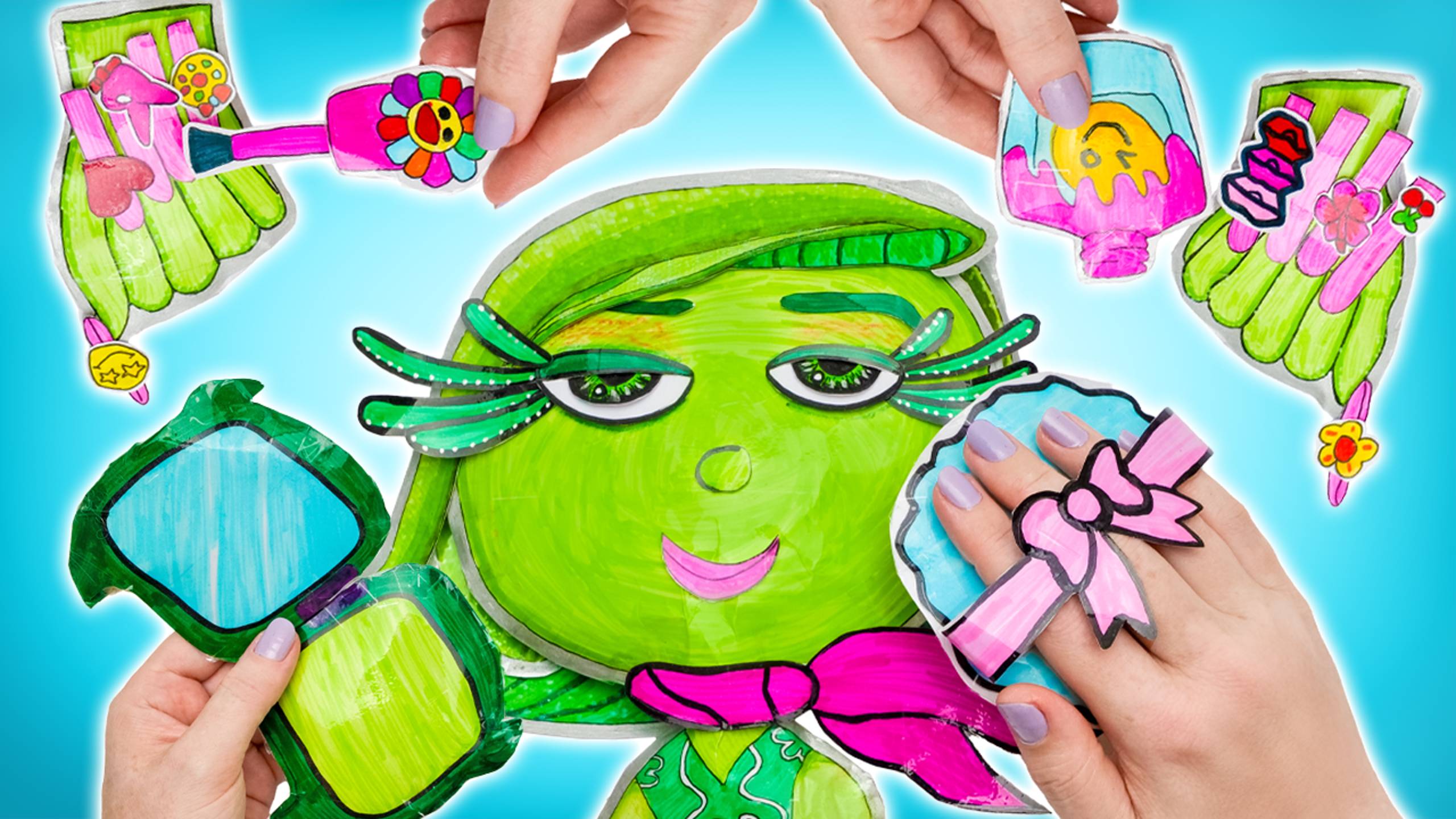 Крутая распаковка! Гигантский blind bag по мотивам «Головоломки-2» 💚 Преображаем БРЕЗГЛИВОСТЬ!