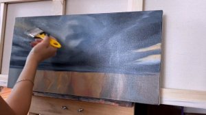 Пишем небо маслом  | Грозовые тучи | Tutorial #рисование #арт #художник #art