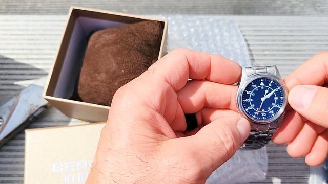 Unboxing : Berny Watch Titanium Seiko 5 homage for a $50!!!
