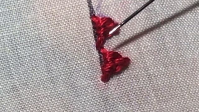 Danish knot stitch | Triangular accent stitch | Hand embroidery Stitches |Embroidery tutorial vbart