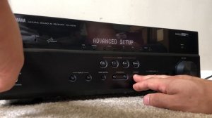 How to Factory Reset Yamaha RX-V575 7.2 HDMI Home Theater Surround Receiver