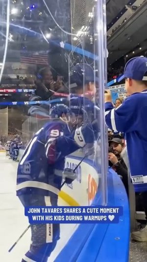 John Tavares Shares A Moment With His Kids