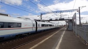 Сапсан 190-200 км/ч ст.Тосно