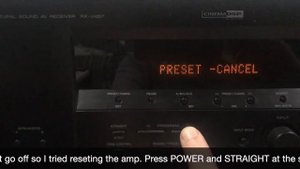 Yamaha RX V457 Amplifier No Power Repair