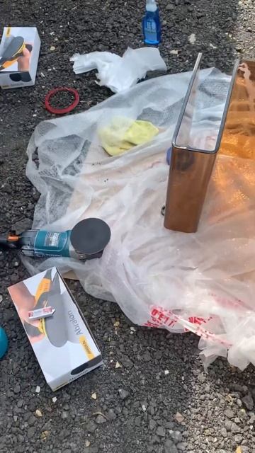 Реставрация стеклянного столика от Kare Design/шлифовка полировка стекла/выезд/оживление. смотреть онлайн