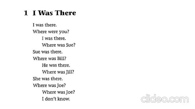 GrammarChants 6.1 I was there смотреть онлайн